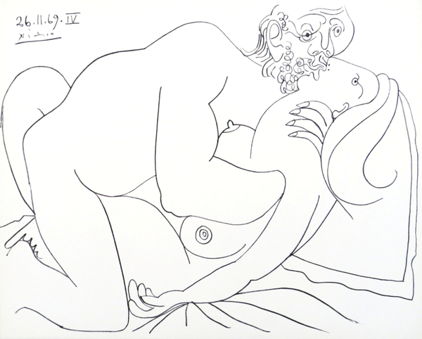 Au baiser d'Avignon - le baiser II - Pablo Picasso