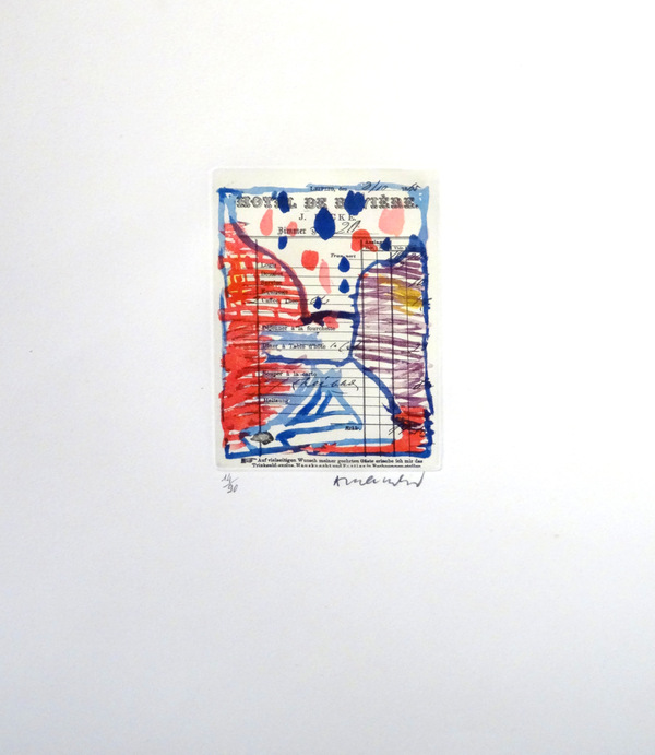 Carta Carta (Planche II) - Pierre Alechinsky